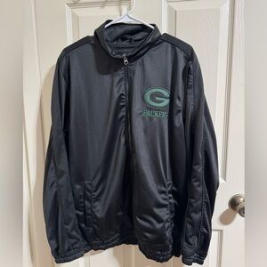 NFL Green Bay Packers Black Track Jacket